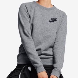 gray nike crewneck
